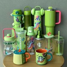 2023 Starbucks China Music Carnival Dopamine Green Straw Cup Mug Glass Tumbler picture