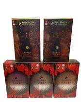 RARE VTG Lot Of 5 Remy Martin VSOP Cognac Holiday EMPTY Gift Box 750ml Bar picture