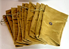 Lot of 13 Tan Suede Crown Royal Reserve Bags - Large Sized picture