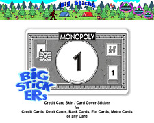Monopoly Cash Credit Card Skin Cover SMART Sticker Decal picture