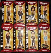 the walking dead royal bobble heads lot con exclusives carl grimes abraham ford picture