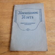 VINTAGE 1926 HOUSE CLEANING HINTS BOOKLET PROCTER GAMBLE HOME ECONOMICS PB picture