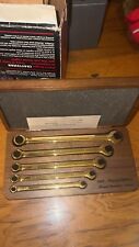 NOS 2003 CRAFTSMAN 22K GOLD PLATED 5pc COLLECTORS WRENCH SET LIMITED EDITION USA picture
