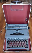 Royal Manual Typewriter Quiet De Luxe Model From 1950's With Case & Booklet picture