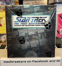 2022 Rittenhouse Star Trek The Next Generation Archives & Inscriptions Hobby Box picture