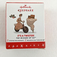 Hallmark Keepsake Miniature Christmas Ornament Wizard Oz It's A Twister Set 2016 picture