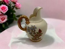 Rare Royal Worcester Antique Hand Painted Flat Back Pitcher  1094, c1890 picture