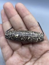 Ancient Old Natural Jasper Stone Beautiful Bacteria Era Bead From Central Asian picture