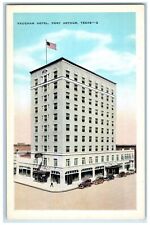 c1930's Vaughn Hotel Fort Arthur Texas TX Vintage Unposted Postcard picture