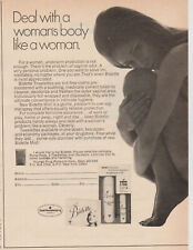 1969 Bidette Deodorant - Unclothed Girl Fetal Curled Position - Print Ad Photo picture