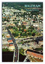 Waltham Massachusetts Postcard Continental Aerial View Card picture