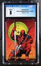 1993 Marvel Masterpieces Deadpool #55, CGC Graded 8 picture