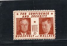 ROOSEVELT 1940 PRESIDENTIAL CAMPAIGN POSTER STAMP picture