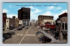 Texarkana TX-Texas, State Line Avenue Vintage Souvenir Postcard picture