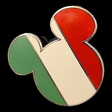 Disney Pin 2003 Mickey Mouse Head Italy Flag picture