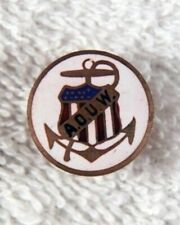 A.O.U.W Ancient Order of United Workers - Lapel Pin, white 17 mm picture