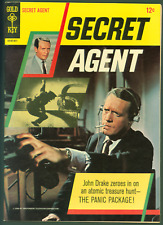 VTG 1966 Gold Key Comics Secret Agent #1 VF Patrick McGoohan TV Photo Cover picture