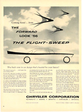 1955 Chrysler The Flight Sweep Car '56 Vintage Print Ad Dodge Plymouth Desoto picture
