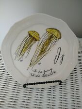 SOLD OUT~LINEA CARTA ANTHROPOLOGIE Alphabet plate Jj it's the journey not...NWT- picture
