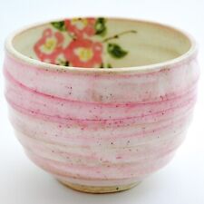 Japan Tea Ceremony Matcha Chawan Tea Bowl Cherry Blossom Sakura Pink Mino ware picture