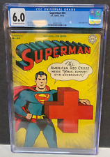 1945 D.C. Comics Superman 34 CGC 6.0. Red Cross War Cove Opens picture
