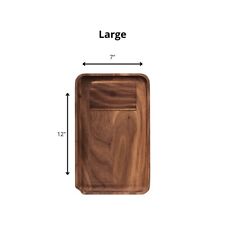Marley Natural Black Walnut Rolling Tray Large picture