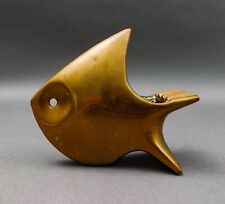 Andre Bloc (1896-1966) Mid-Century Modern Bronze Angel Fish Ashtray Sculpture 6