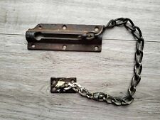 Antique Metal  Security Safety Chain Door Guard Lock Kemick & Sons picture