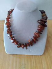 Unique Baltic Sea AMBER, Polished NUGGETS & BEADS Multicolor Necklace 28