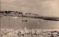 Vintage Postcard Cobble Bridge Bailey Island ME Maine Lobster Traps Boats  D-333 picture