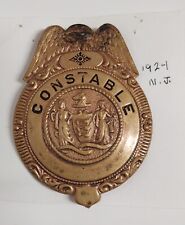 Antique & Obsolete Ca. 1924 Constable New Jersey Badge picture