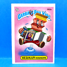 1987 TOPPS GARBAGE PAIL KIDS HERMAN HORMONE #352A - 9TH SERIES picture