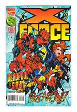 X-FORCE 47 (VF)  DEADPOOL OVERPOWER CARD - SAURON  * picture
