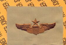 USAF Air Force Senior Pilot Aviation desert Brown wing cloth patch picture