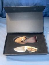 **SUPER NICE** DISCONTINUED BOKER STAG Handle Companion Knife w/ Sheath & BOX  picture