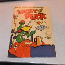 Lucky Duck #8 1953 Standard scarce Final issue Irving Spector-bizarre golden age picture