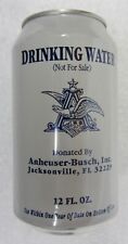 Vtg 2007 Anheuser Busch BUDWEISER Drinking Water Bud Test Beer Can JACKSONVILLE picture