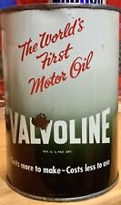 Valvoline Motor Oil 1-Quart Can World's First Motor Oil - Full picture