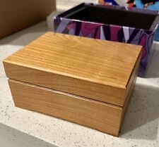 100% Cherry Wood  Smell Proof Storage Herb Box picture