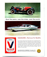 1966 Valvoline VTG 1961 Stutz Bearcat & Firebird IV Original Print Ad 8.5 x 11