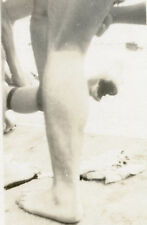 VINTAGE SHARK ATTACK ? OCEAN BEACH ARTISTIC PHOTO VERNACULAR PHOTOGRAPHY B&W picture