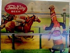LENTICULAR* KENTUCKY DERBY '60 CHURCHILL DOWNS FALLS CITY BEER SIGN LOUISVILLE picture