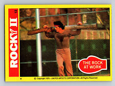 1979 Topps Rocky II Trading card #12 The Rock At Work picture