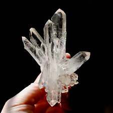 4.25in 132g Cosmic Record Keeper Lemurian Silver Quartz Crystal Starburst Cluste picture