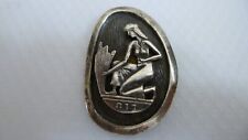 1950's Israel 'Ruth' Silver Pendant Pin Brooch picture