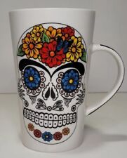 Day of the Dead Sugar Skull Latte Latte Mug size 5.1/4