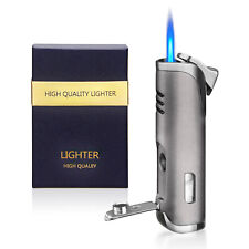 4 color Windproof singel jet Flame cigarette Metal Lighter Gas Inflatable Butane picture