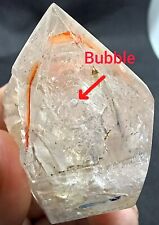 Enhydro quartz with multiple moving water bubbles - quartz crystal with water  picture