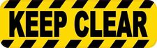 10in x 3in Keep Clear Sticker Car Truck Vehicle Bumper Decal picture