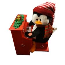 Pan Asian Christmas Musical Penguin on Piano Plush Animatronic Lights TESTED picture